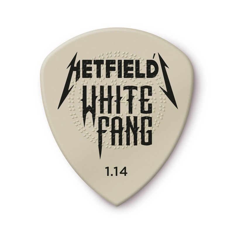 DUNLOP HETFIELD'S WHITE FANG 1.14mm CUSTOM FLOW GUITAR PICK PLAYER'S PACK 06-PACK - PH122P114