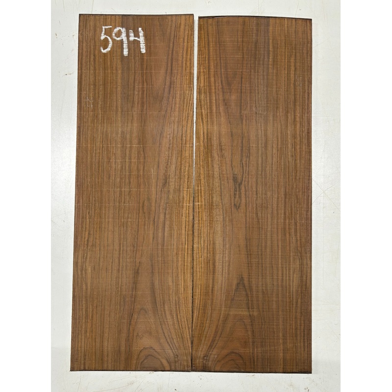 Rare Tiger Striped Rosewood Guitar Drop Top - 22-1/2" x 7-1/4" x 3/8" #594
