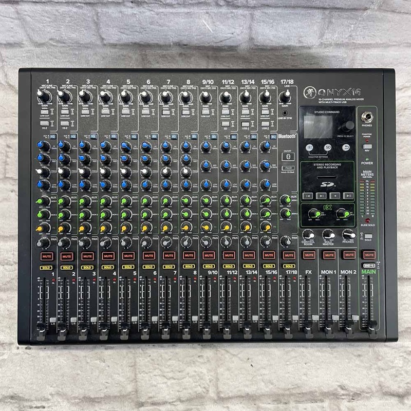 Used: Mackie Onyx16 16-Channel Analog Mixer with Multitrack USB (no effects)