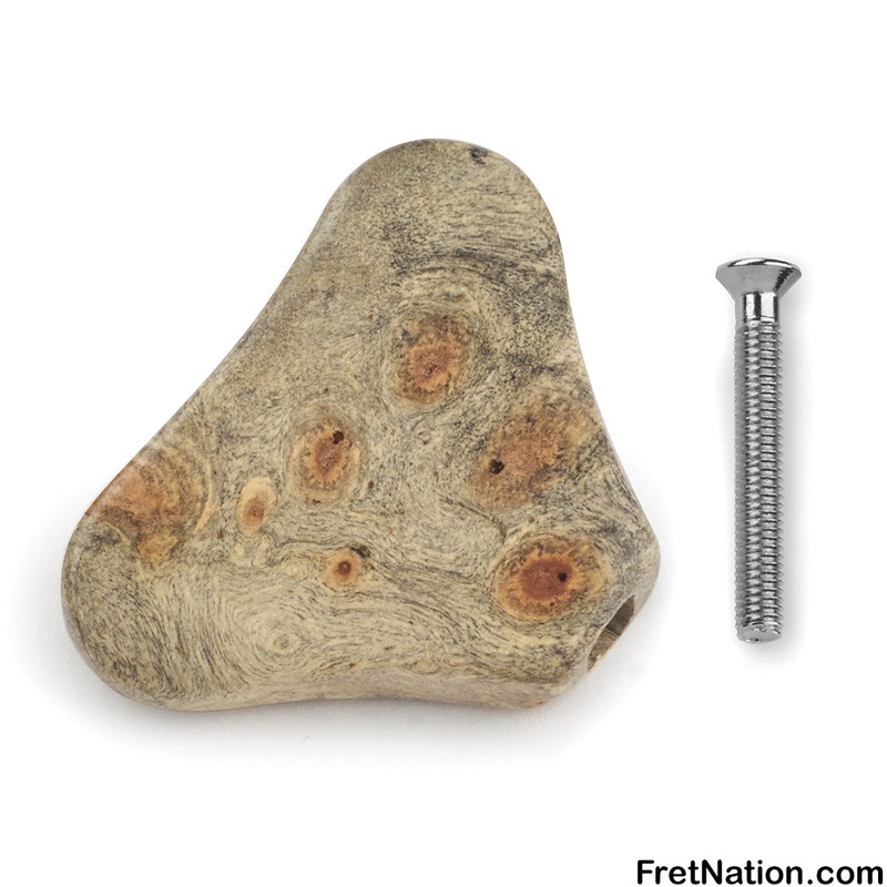Warwick Parts - Wooden Peg for Warwick Machine Heads - Buckeye Burl (with Chrome Screw) - SP W 30040 CBB C