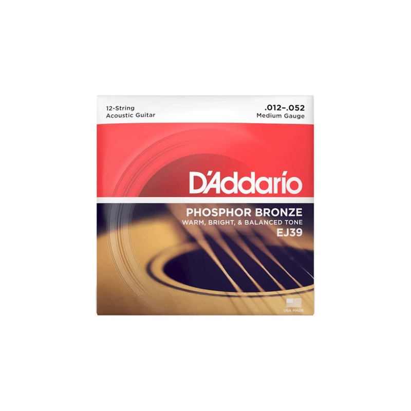 D'Addario - EJ39 Phosphor Bronze 12-String Acoustic 12-52