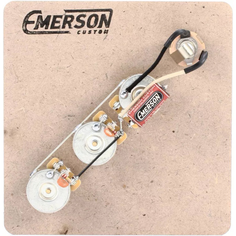 Emerson Custom JB Jazz Bass Pre-Wired Kit (250K Ohm Pots & 0.047uf Capacitor)