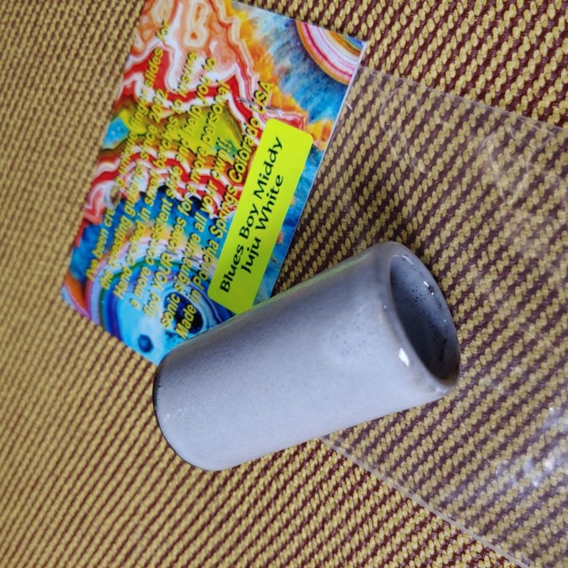 Rocky Mountain Slide Company Blues Boy Guitar Slide Middy (Juju White 22mm)