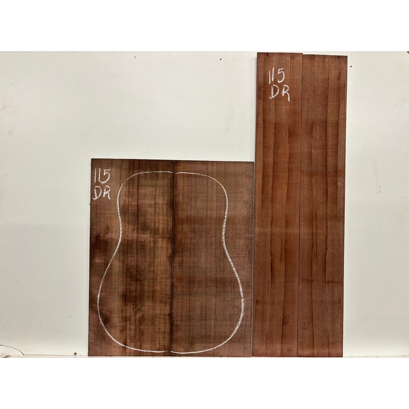 Purpleheart Dreadnought Guitar Back & Side Set #115
