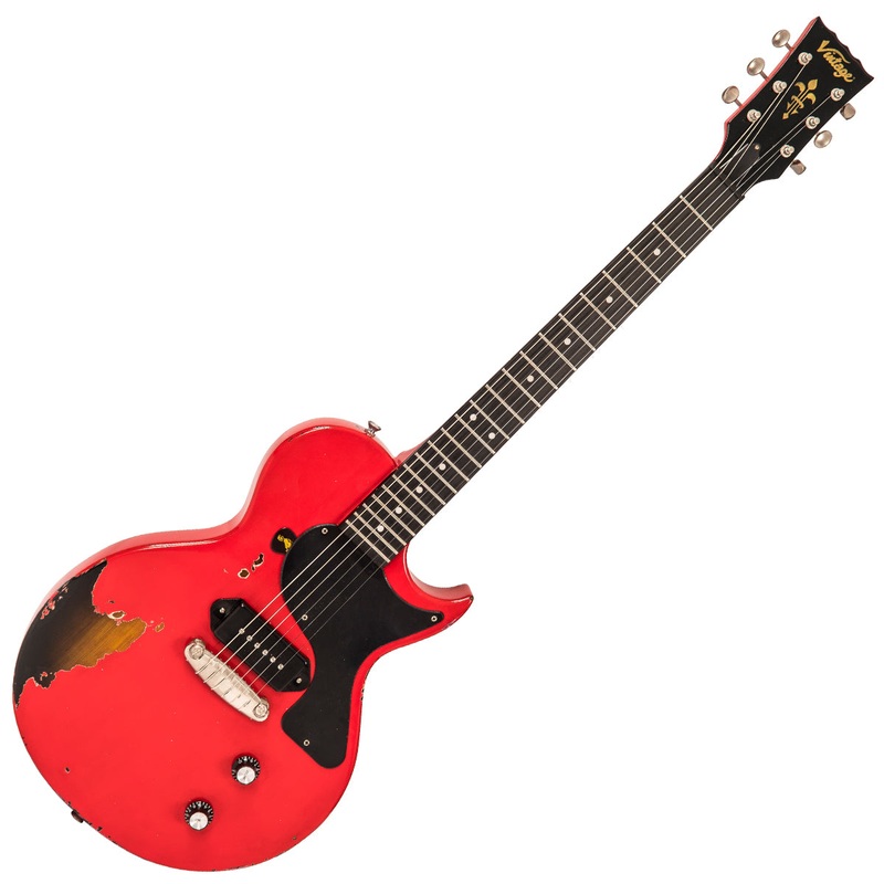 Vintage V120 ProShop Unique ~ Distressed Red / Tobacco Burst