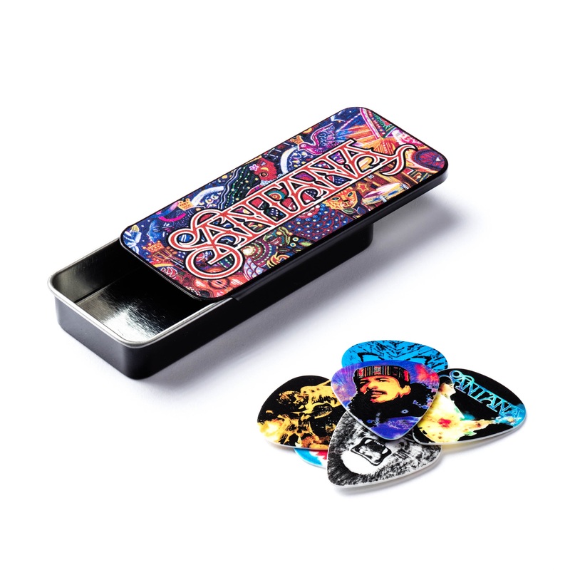 DUNLOP SANTANA PICK TIN GUITAR PICK REFILL BOX HEAVY - SANPT02H