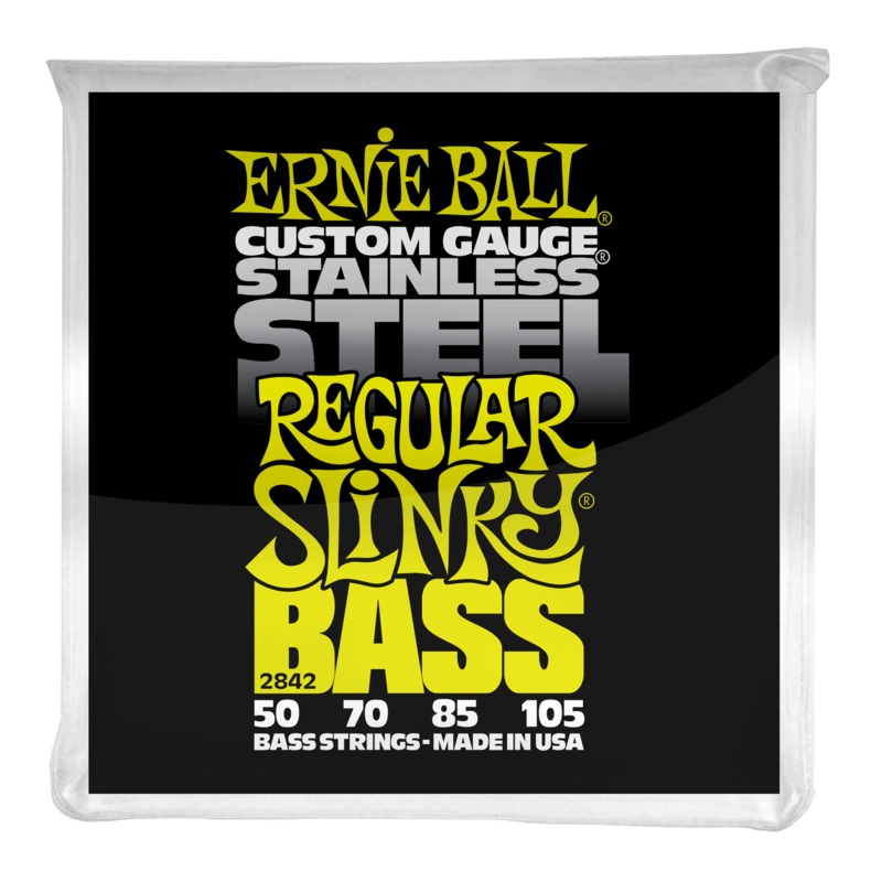 Ernie Ball Regular Slinky Stainless Steel Electric Bass Strings 50-105