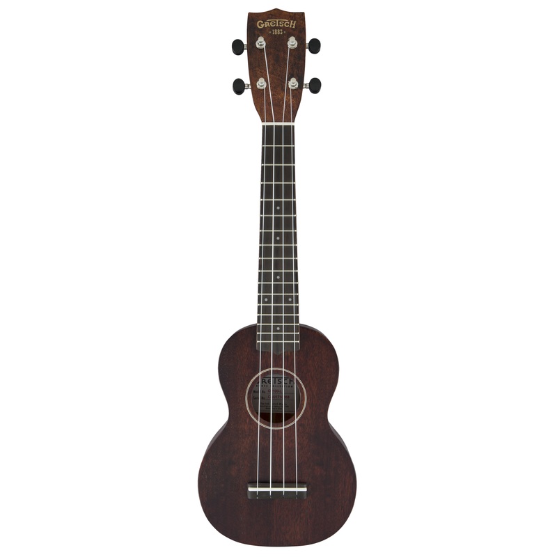 Gretsch G9100-L Soprano Long Neck Ukulele with Gig Bag - Vintage Mahogany Stain