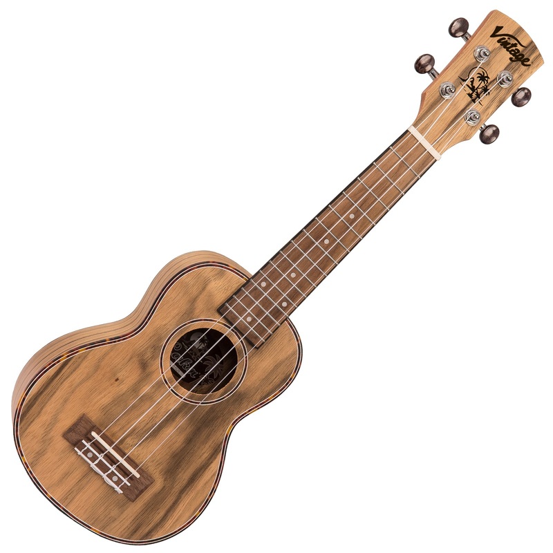 Vintage Laka Walnut Series Ukulele & Carry Bag ~ Soprano