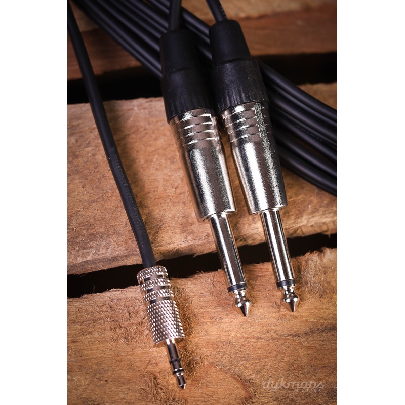 Yellow Cable K07-3 2x Male Jack to TRS Mini-Jack