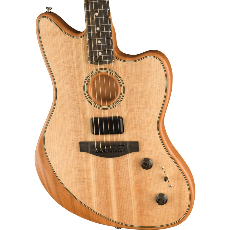 Fender American Acoustasonic Jazzmaster - Natural - Ebony Fingerboard