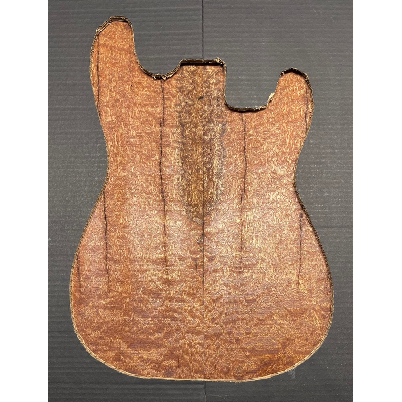 Quilted Sapele Guitar Drop Top - 21-1/2" x 7-1/4" x 3/8" #513