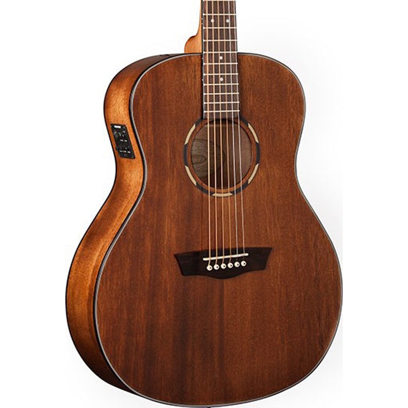 Washburn WLO12SE Woodline Orchestra Solid Mahogany Top Acoustic Electric Guitar Natural