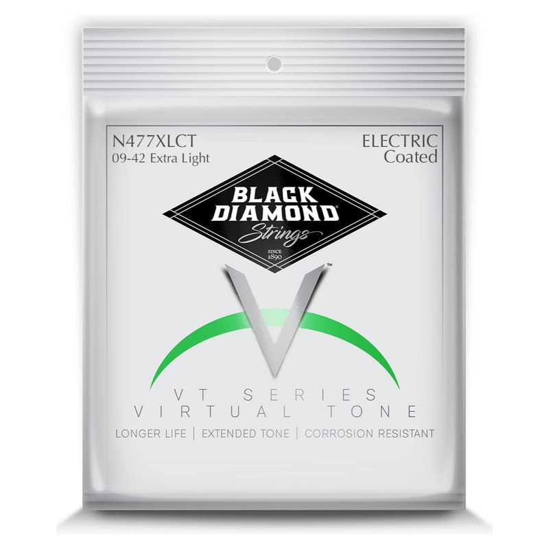 Black Diamond USA Premium Clear Coated Nickel Wound Electric Guitar Strings - Extra Light - 9-42