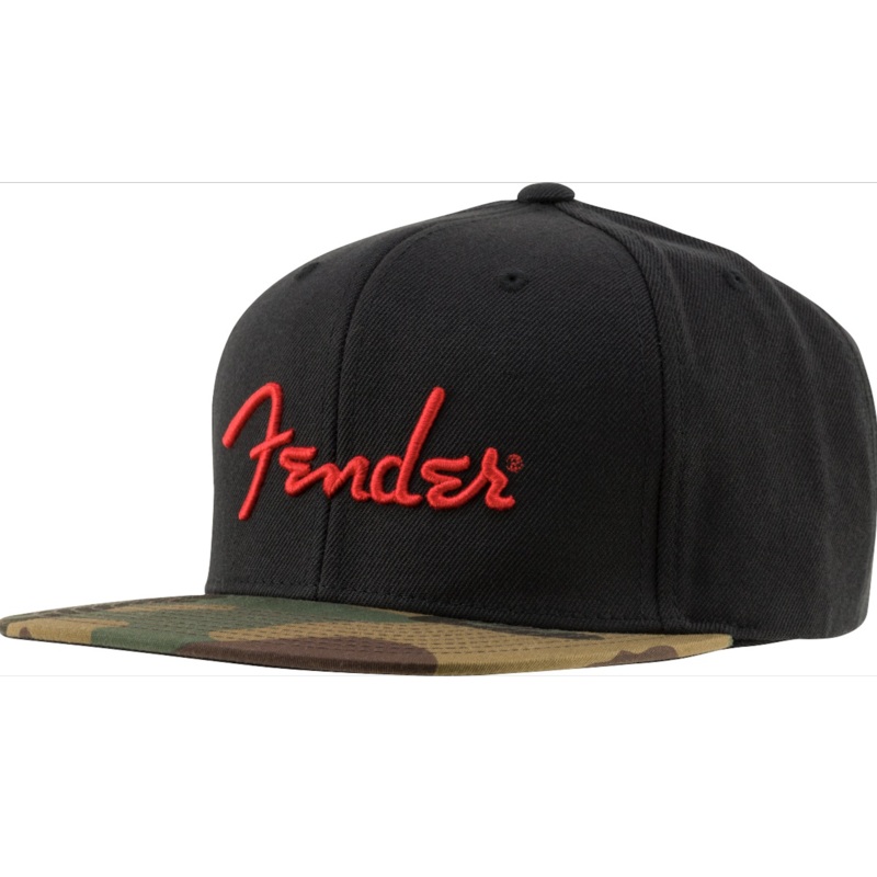 Fender Camo Flatbill Hat, Camo, One Size Fits Most