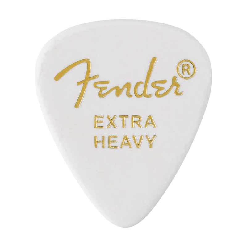 Fender Classic Celluloid 351 Shape, White, Extra Heavy (12 Pk)