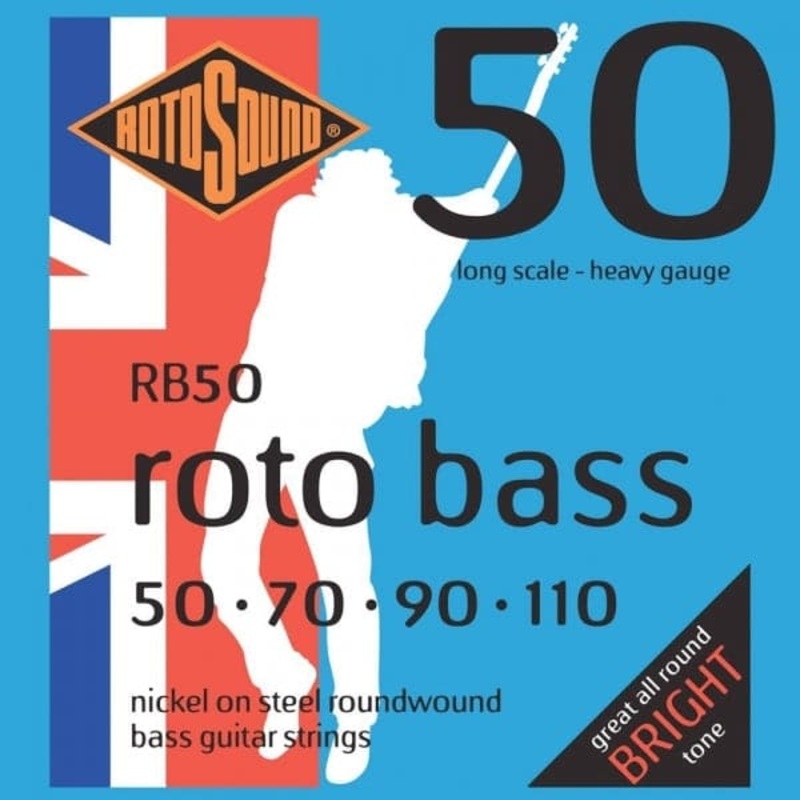 Rotosound RB50 Roto 50 Bass Guitar Strings - Heavy Gauge - 50-110