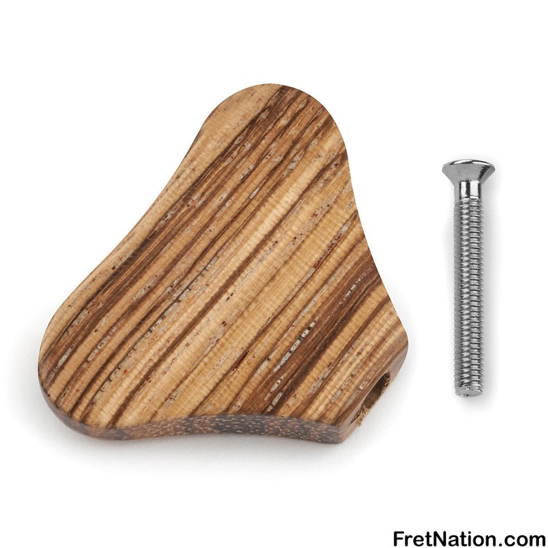 Warwick Parts - Wooden Peg for Warwick Machine Heads - Zebrawood (with Chrome Screw) - SP W 30040 ZEB C