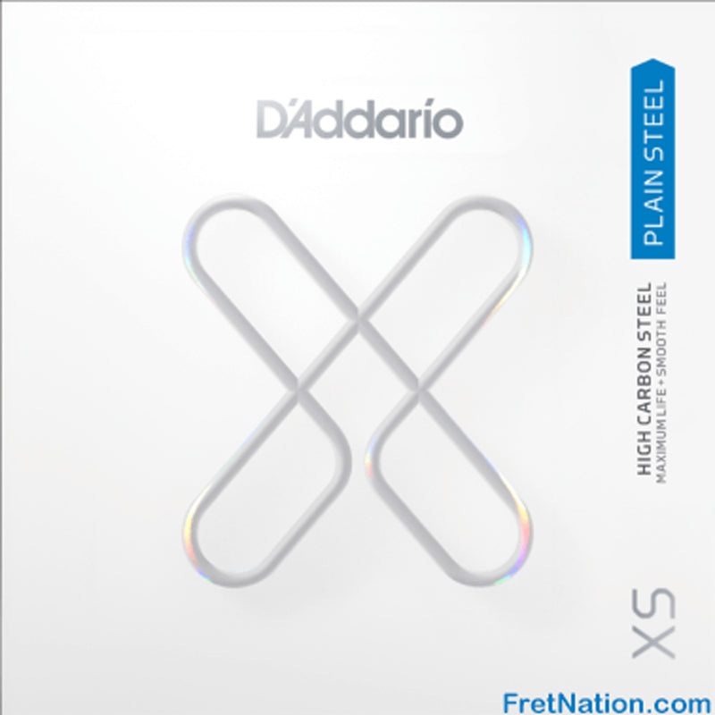 D'Addario XS Coated Plain Steel Single Guitar String .010p XSPL010