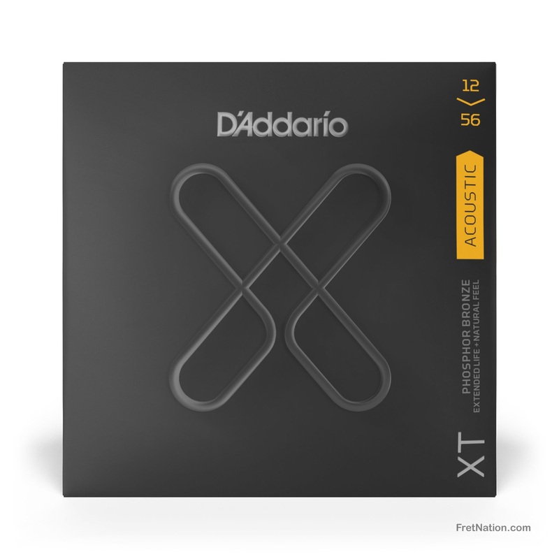 D'Addario XT Coated Phosphor Bronze Acoustic Guitar Strings - 6-String 12-56 Light Medium XTAPB1256