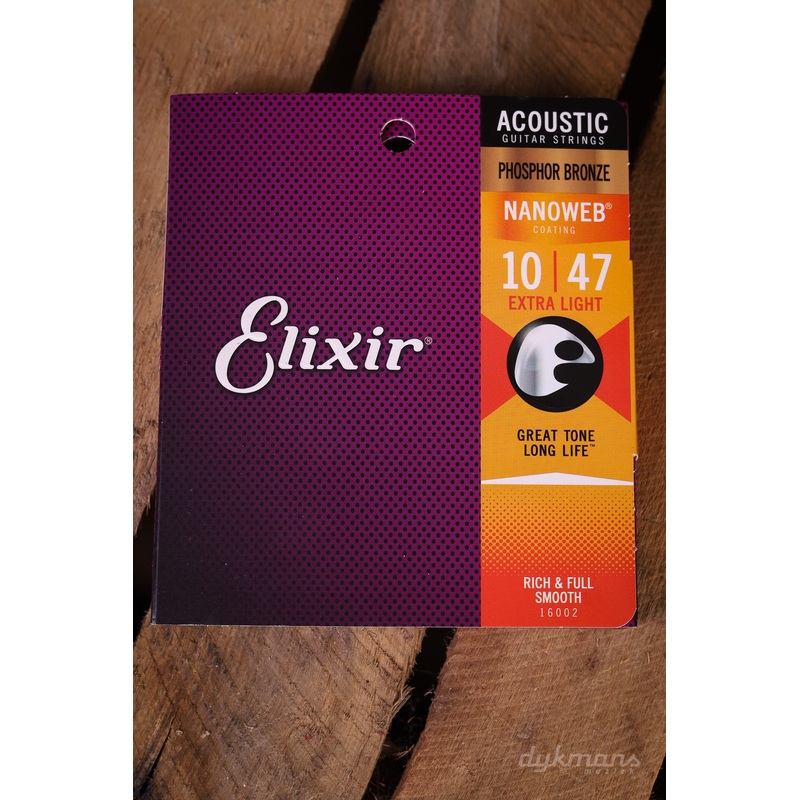 Elixir Acoustic Nanoweb Phosphor Bronze Extra Light 10-47