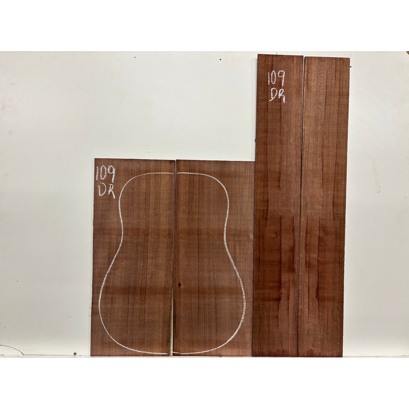 Purpleheart Dreadnought Guitar Back & Side Set #109