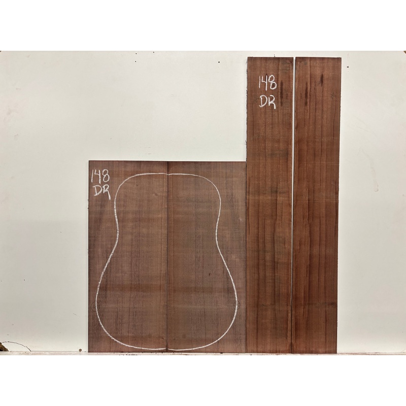 Purpleheart Dreadnought Guitar Back & Side Set #148