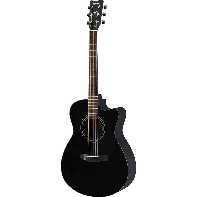 YAMAHA FS80C BLACK CONCERT CUTAWAY GUITAR