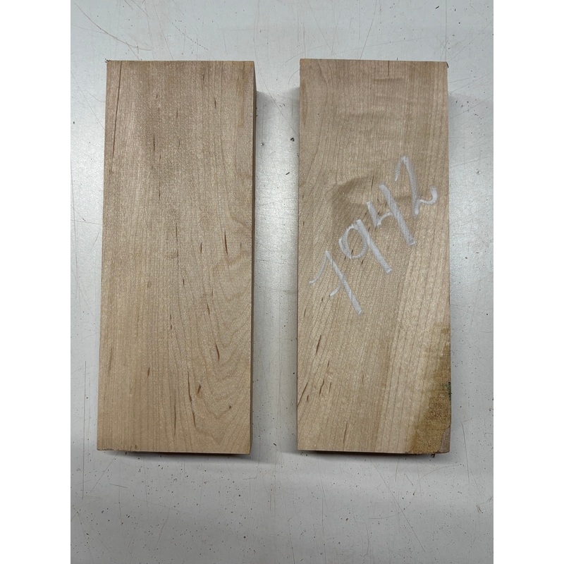 2 Pack Hard Maple Lumber Board Blanks 10-1/2" x 4" x 2" & 21" x 1-7/8" x 1-1/8" #7942
