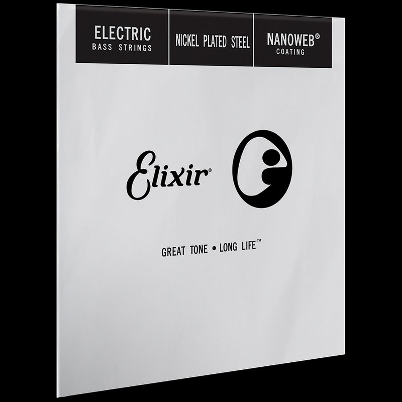 Elixir NANOWEB Coated Nickel Plated Steel Bass Single String Long Scale - .070 15370