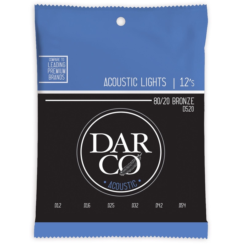 Darco Acoustic Guitar Strings 80/20 Bronze 12