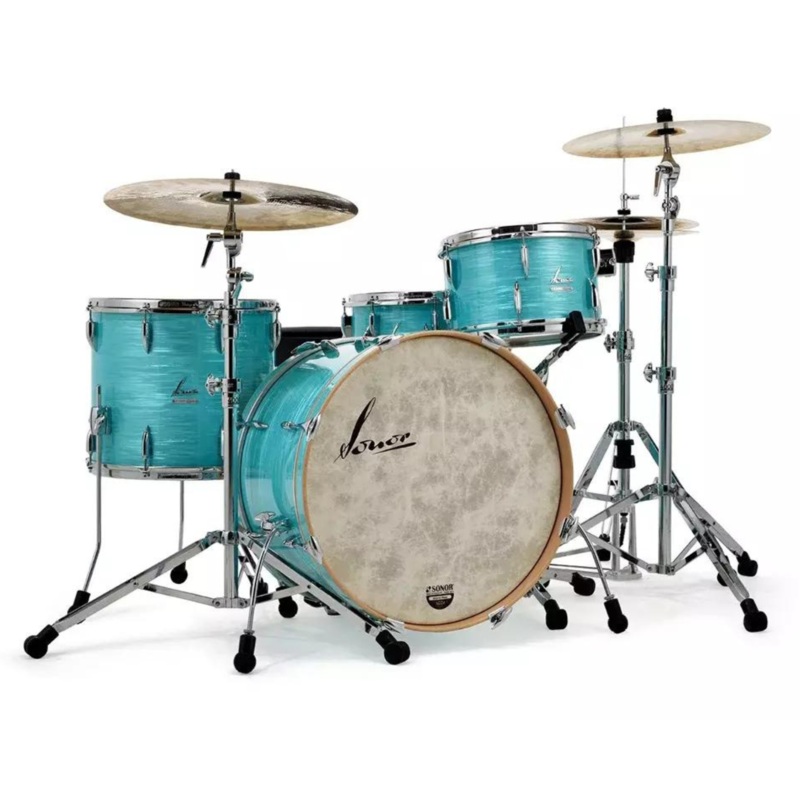 Sonor Vintage Series 3-piece Shell Pack Bundle - California Blue