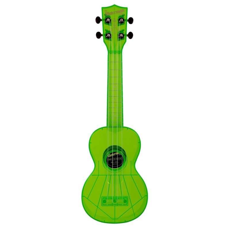 Kala The Waterman Soprano Ukulele - Fluorescent Sour Apple Green