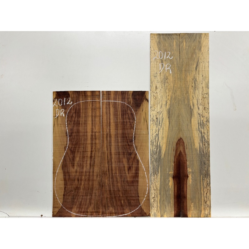 Royal Red Tamarind Dreadnought Guitar Back and Side Set #2012