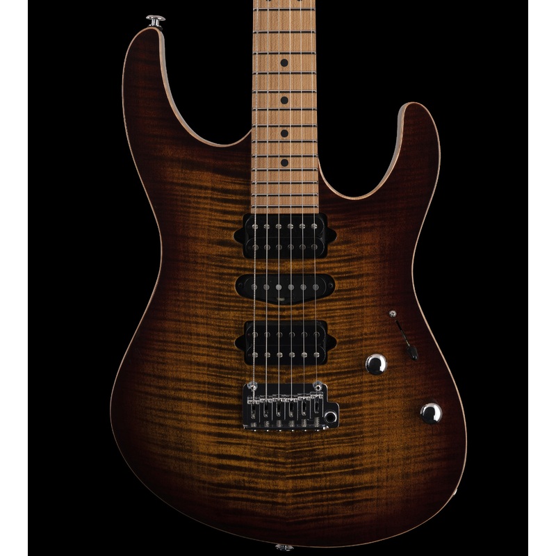 Suhr Modern Plus, Bengal Burst, HSH, Maple - hardcase upgrade