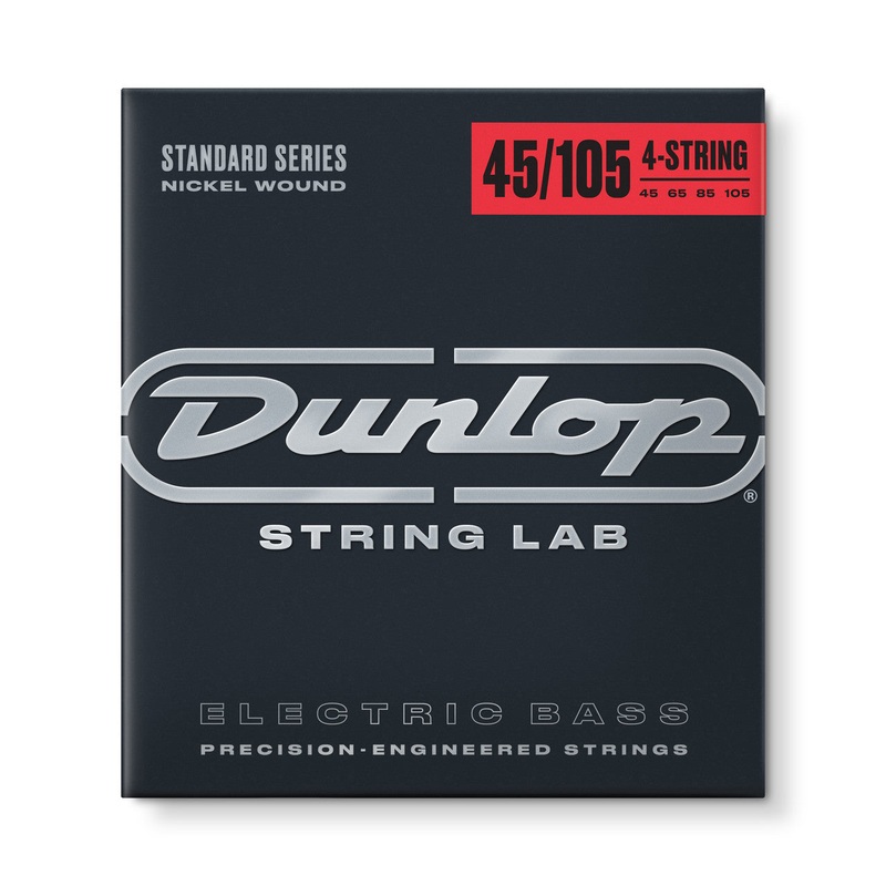 Dunlop Nickel Plated Steel Electric Bass Strings Long Scale Set - 4-String 45-105 DBN45105