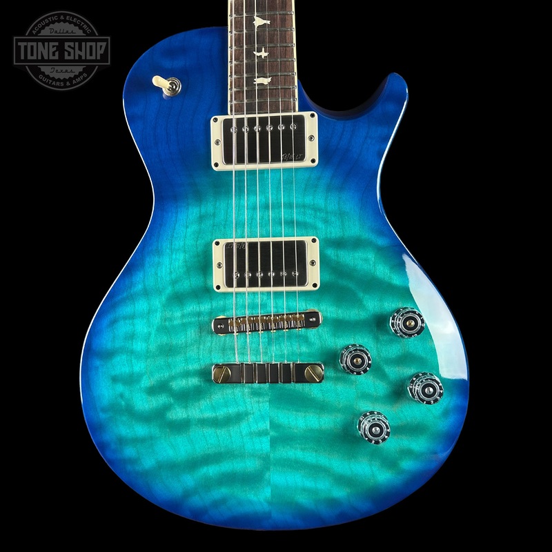 PRS S2 Wood Library McCarty 594 Singlecut Quilt Makena Blue w/bag S2083445