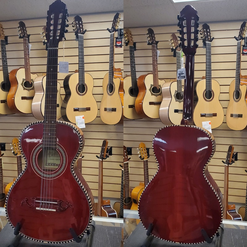 Red Bajo Quinto Don Cortez Camacho Rg62 Cedro Rojo Tag 258 Full Body