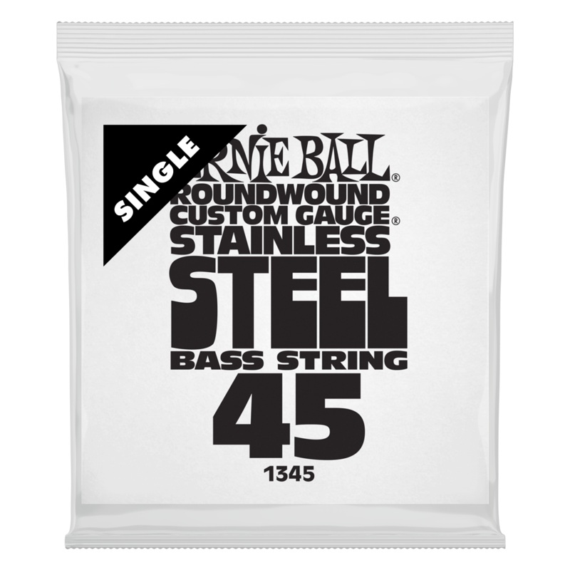 Ernie Ball Stainless Steel Round Wound Single Bass String .045 P01345