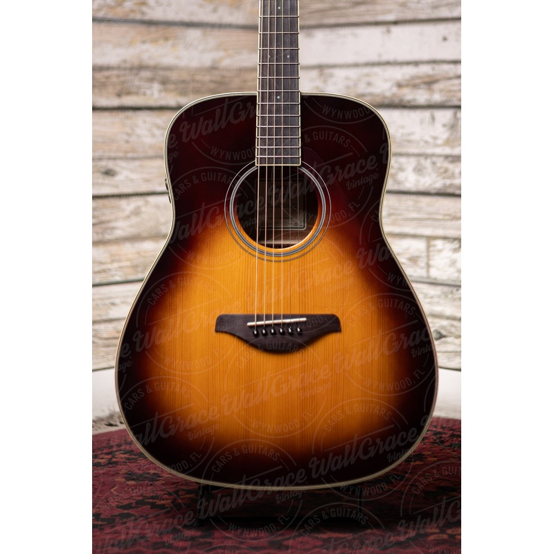 Yamaha FG-TA TransAcoustic Dreadnought Guitar - Brown Sunburst