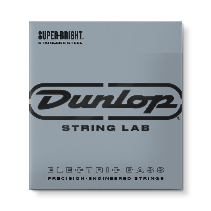 Dunlop Super Bright Stainless Steel Electric Bass Strings Medium Scale Set - 4-String 45-105 DBSBS45105M