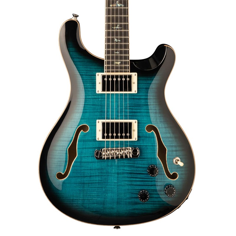 PRS Guitars SE Hollowbody II Piezo - Peacock Blue Burst