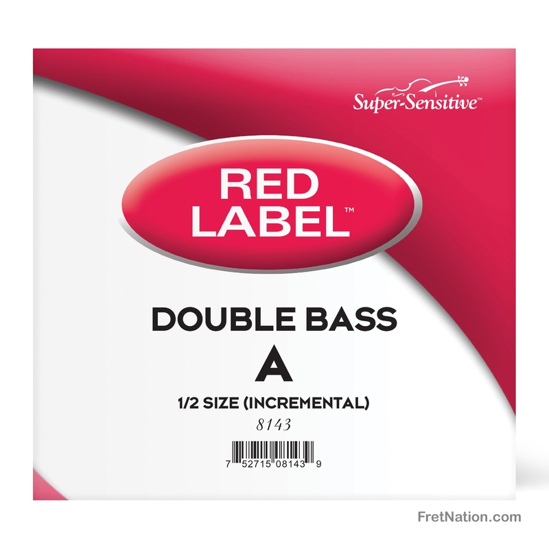 D'Addario Red Label Single 1/2 Scale Incremental Double Bass A String - 8143 1/2M Medium