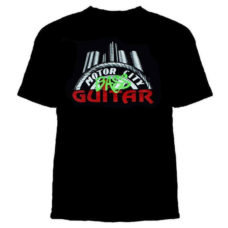 Motor City Guitar Bass Logo T-Shirt LG