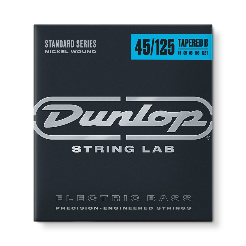 Dunlop Nickel Plated Steel Electric Bass Strings Long Scale Tapered - 5-String 45-125T DBN45125T
