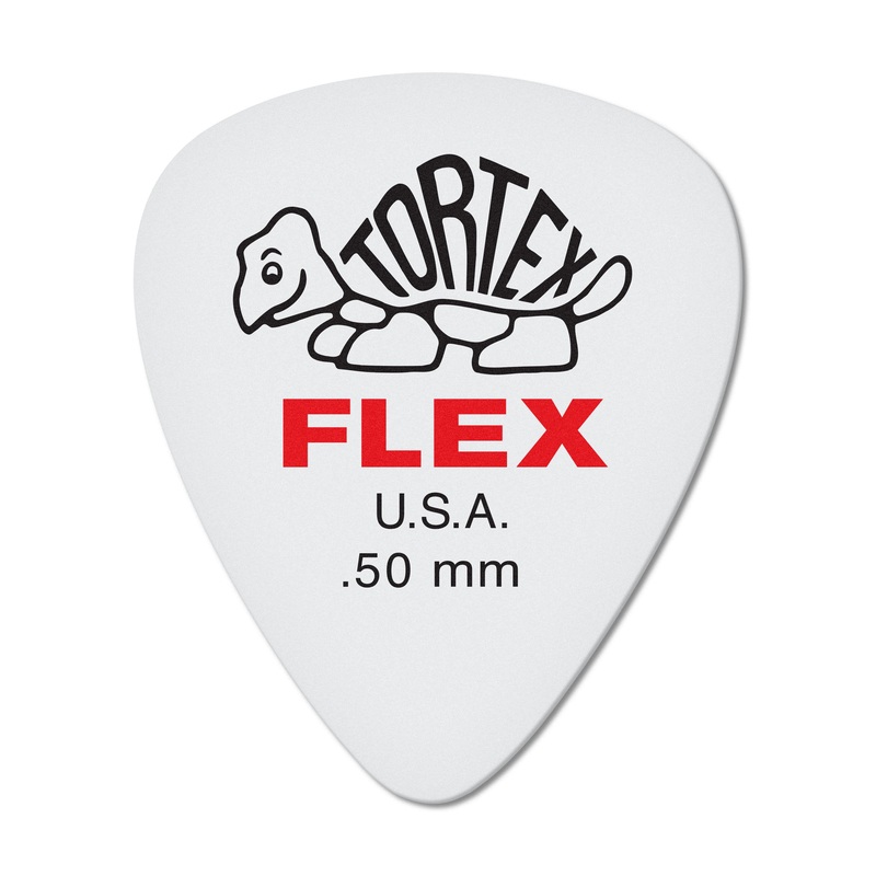 DUNLOP TORTEX FLEX .50mm STANDARD GUITAR PICK PLAYER'S PACK 12 -PACK - 428P050