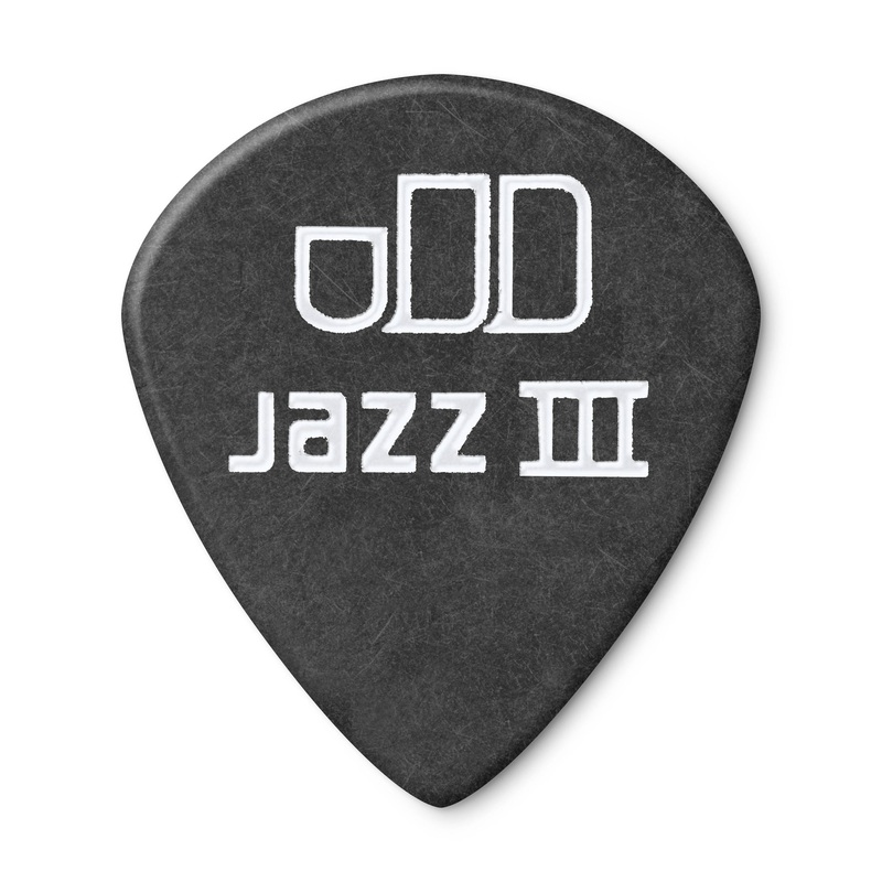 DUNLOP TORTEX PITCH BLACK 1.35mm JAZZ III GUITAR PICK PLAYER'S PACK 12-PACK - 482P135