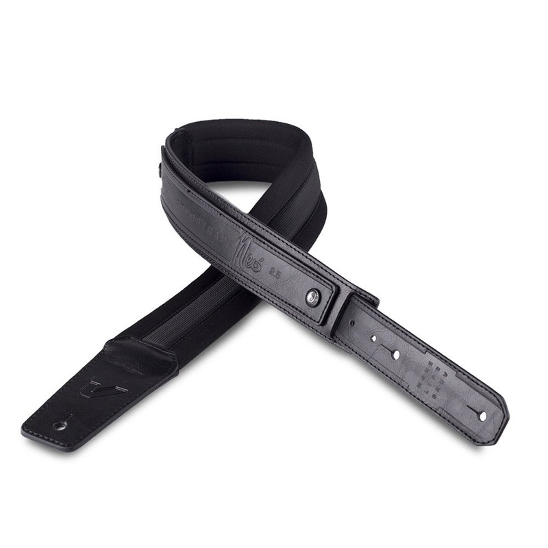 Gruv Gear SoloStrap Neo 2.5" Wide Neoprene Padded Vegan Guitar Strap - Black