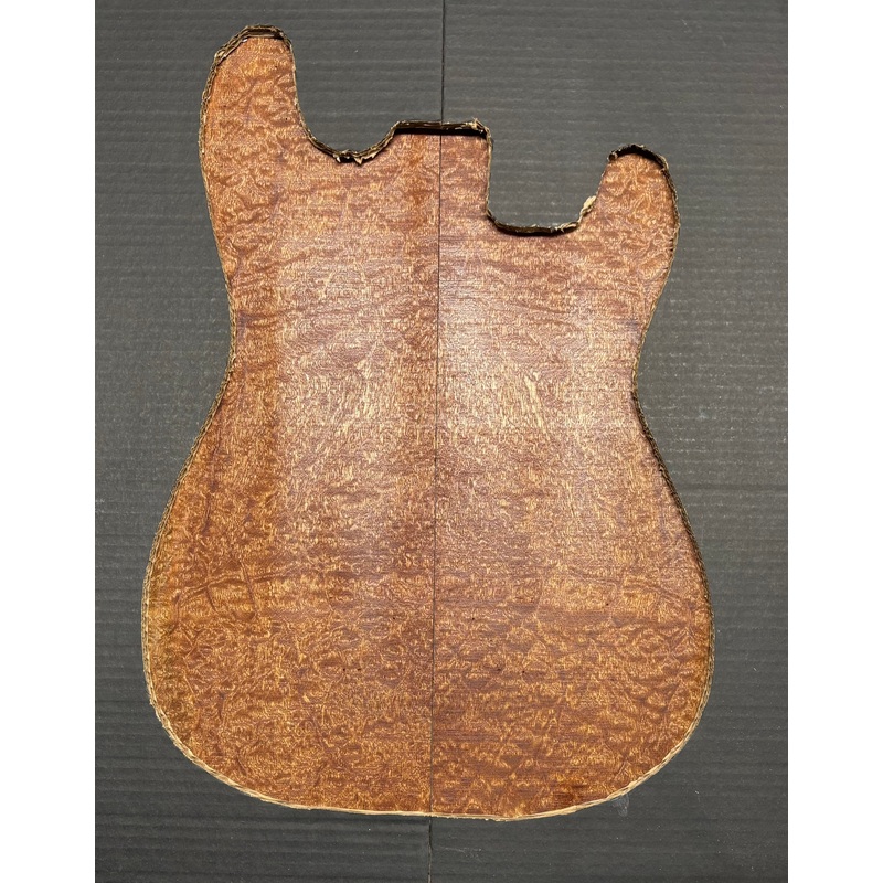 Quilted Sapele Guitar Drop Top - 21-1/2" x 7-1/4" x 3/8" #520