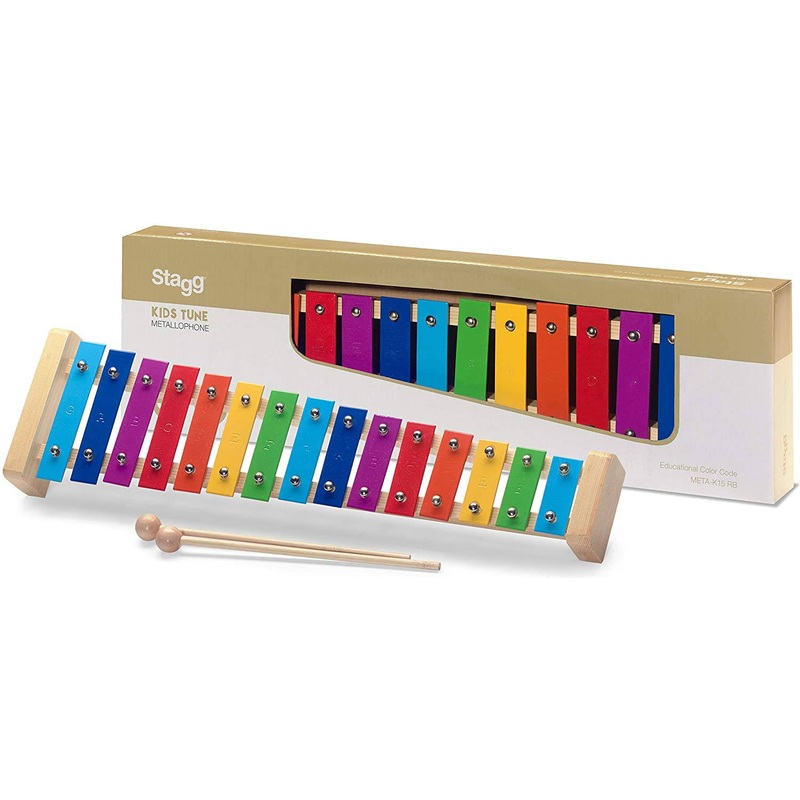 Stagg, Metallophone, 15 Rainbow Keys META-K15 RB